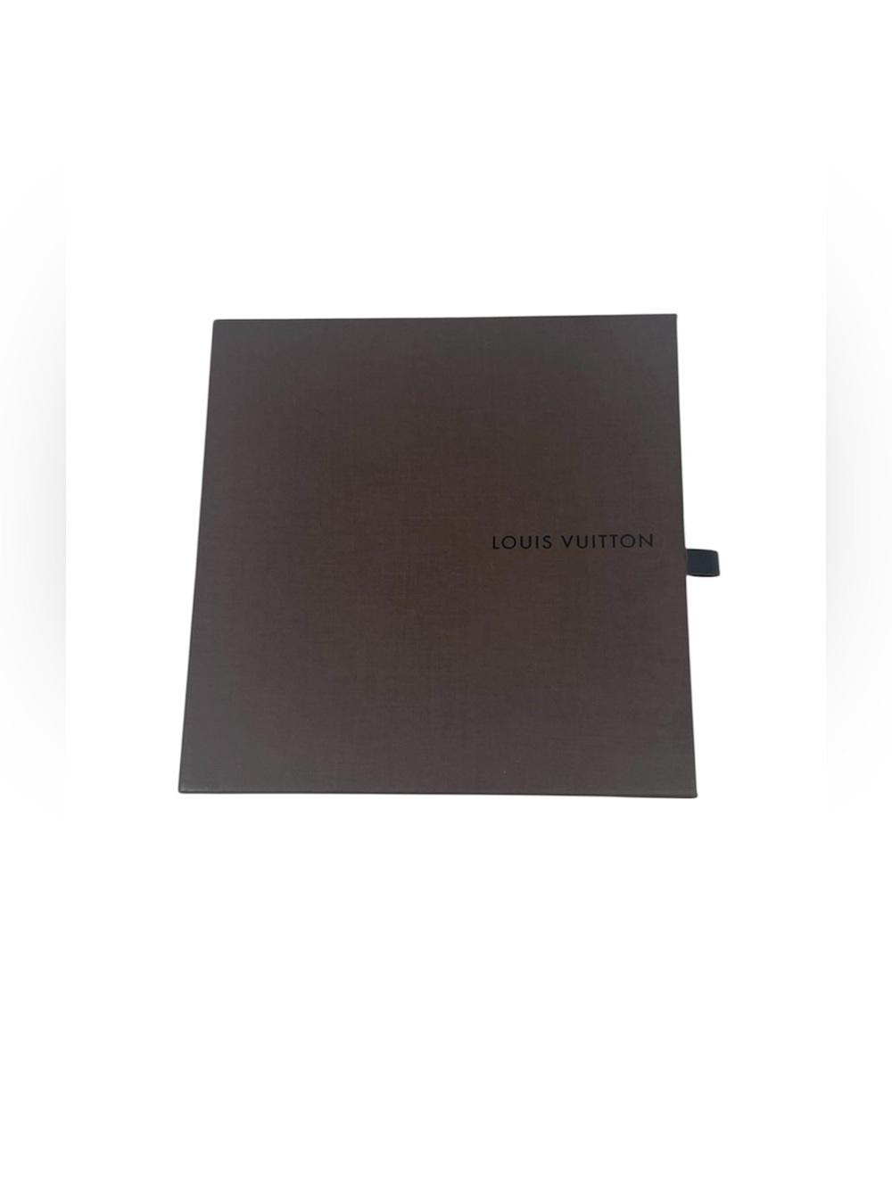 Louis Vuitton Brown Slide Drawer Box for Wallet Gift Storage 6 3/4 x6 3/4 x1 1/4